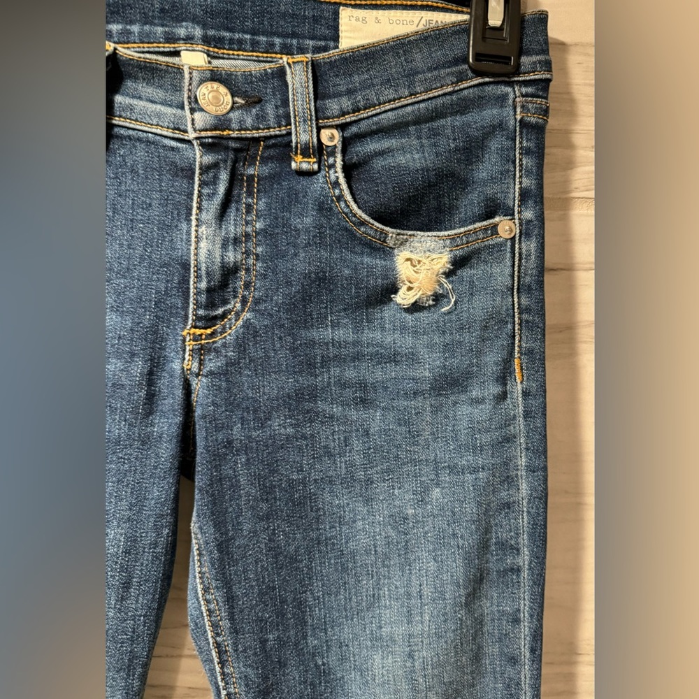 Rag and Bone Women’s Distressed Skinny Jeans Size 26 - Picture 3 of 11